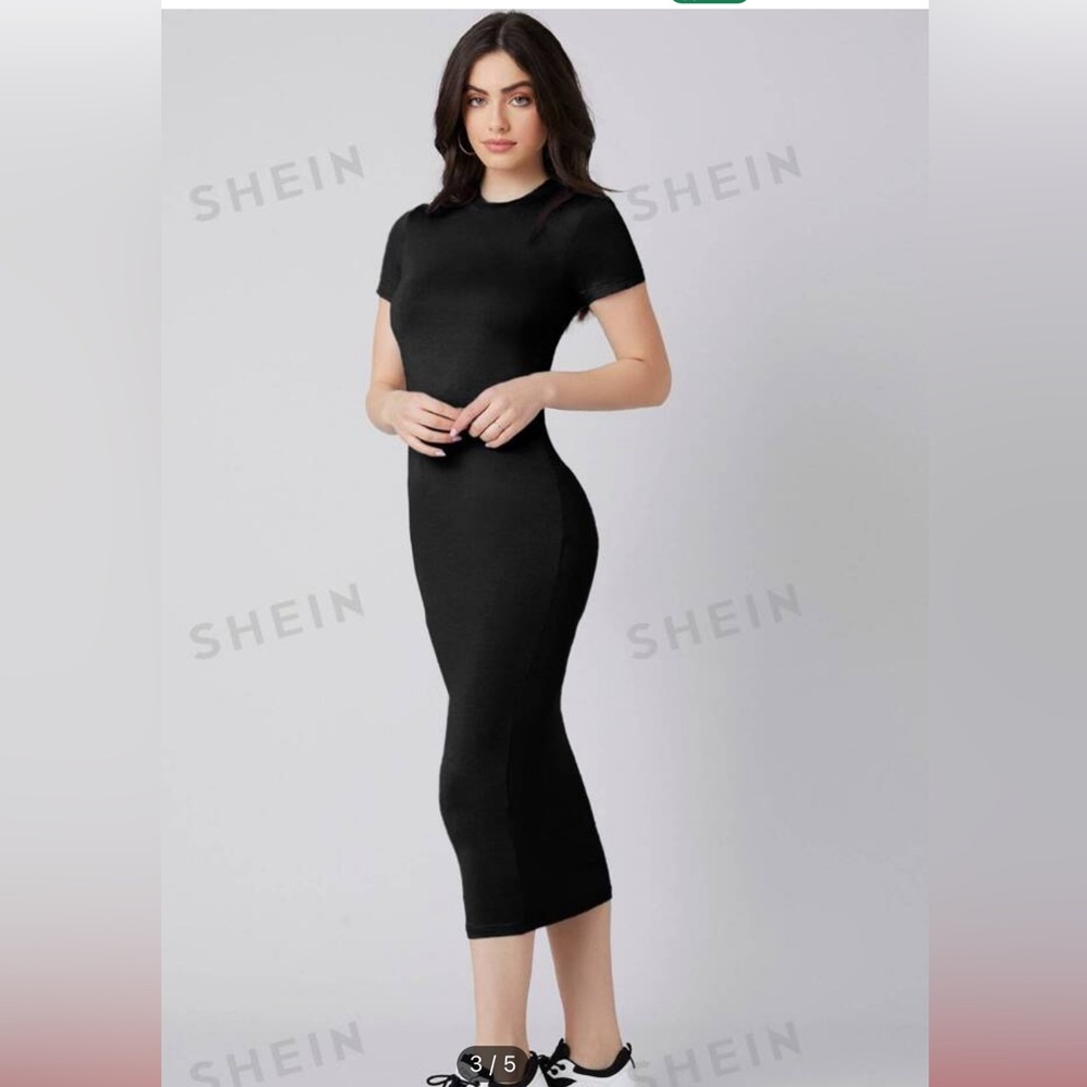 Solid Bodycon Dress